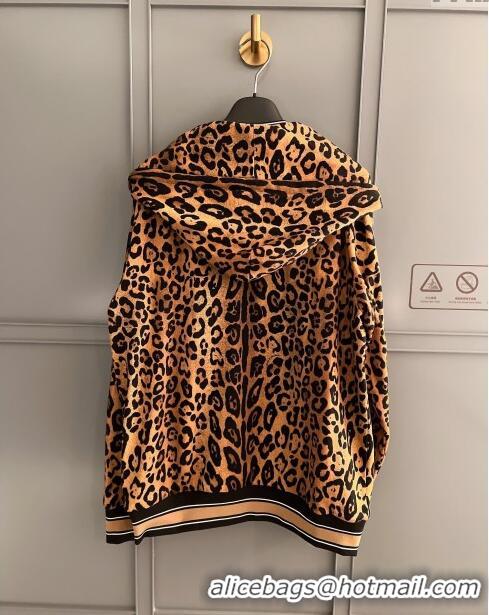 ​Best Price Dolce & Gabbana Leopard Cotton Jacket DG032707 2024