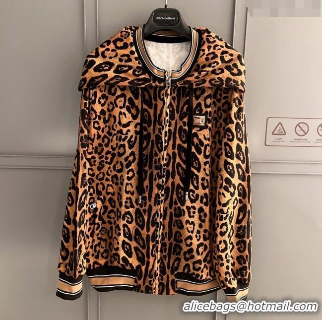 ​Best Price Dolce & Gabbana Leopard Cotton Jacket DG032707 2024