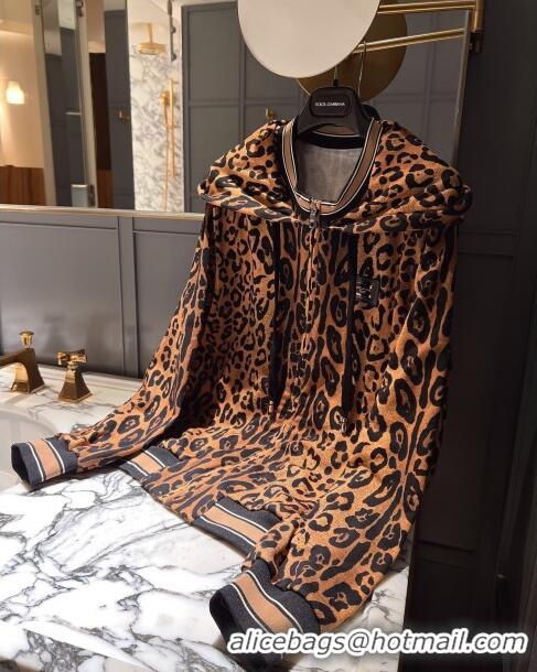 ​Best Price Dolce & Gabbana Leopard Cotton Jacket DG032707 2024