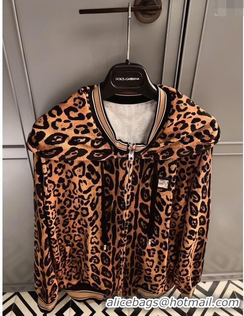 ​Best Price Dolce & Gabbana Leopard Cotton Jacket DG032707 2024