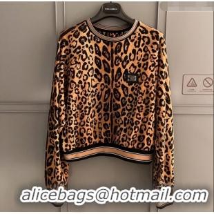 Buy Cheap Dolce & Gabbana Leopard Cotton Sweatershirt DG032708 2024