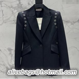 Top Quality Alexander McQueen Jacket AM032713 Black 2024