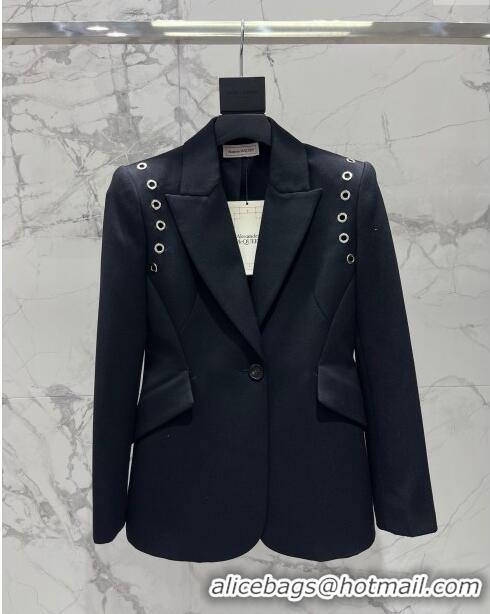 Top Quality Alexander McQueen Jacket AM032713 Black 2024