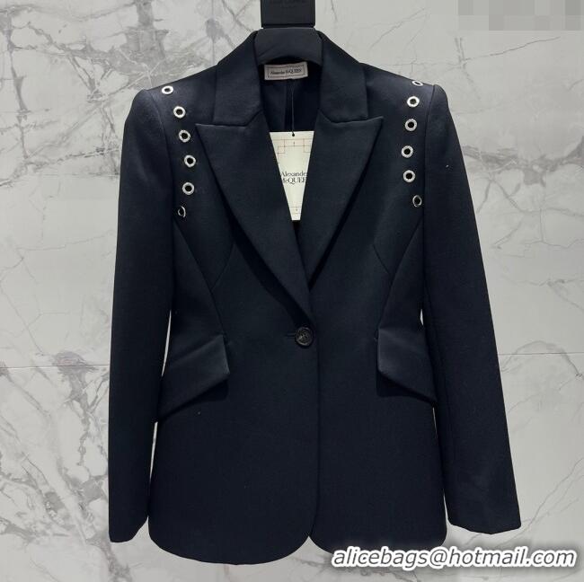 Top Quality Alexander McQueen Jacket AM032713 Black 2024