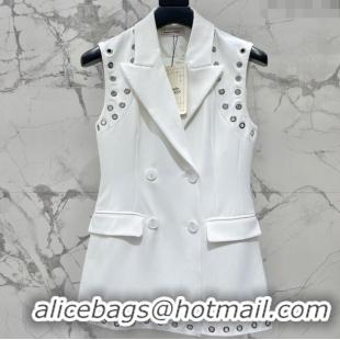 Famous Brand Alexander McQueen Vest AM032714 White 2024