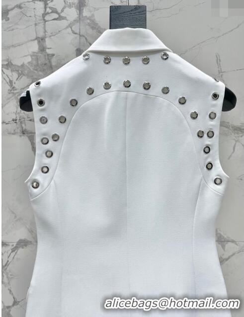 Famous Brand Alexander McQueen Vest AM032714 White 2024