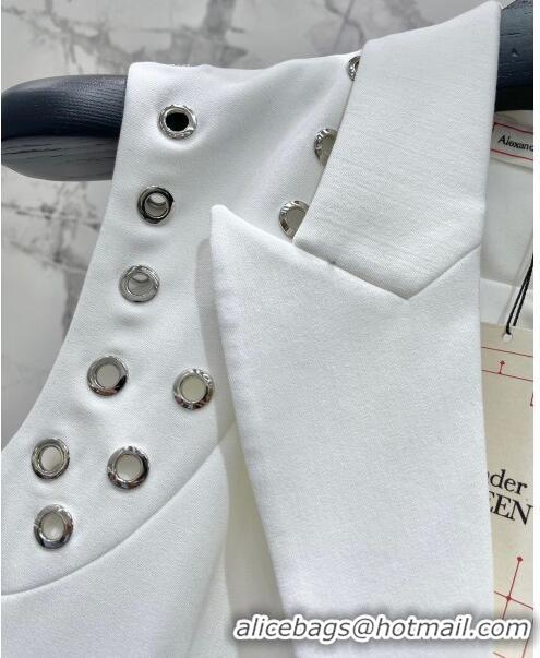 Famous Brand Alexander McQueen Vest AM032714 White 2024