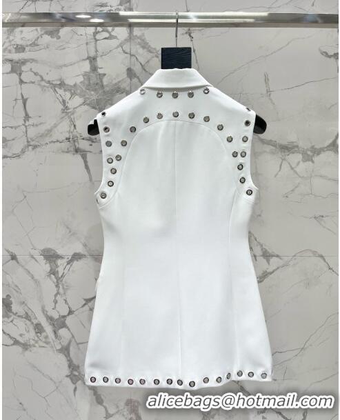 Famous Brand Alexander McQueen Vest AM032714 White 2024