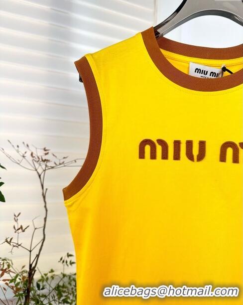 Promotional Miu Miu Cotton Vest M032716 Yellow 2024