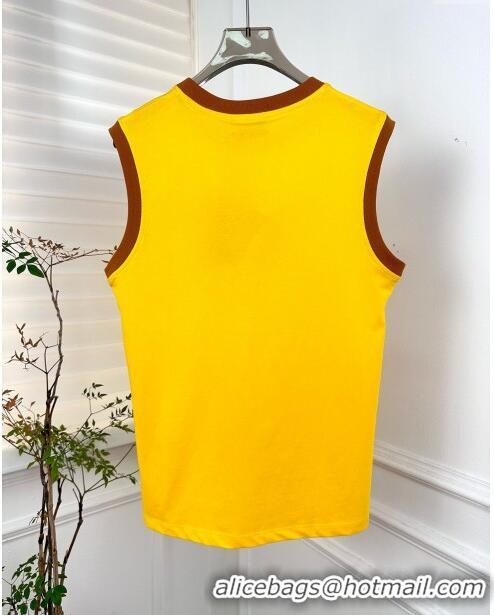 Promotional Miu Miu Cotton Vest M032716 Yellow 2024