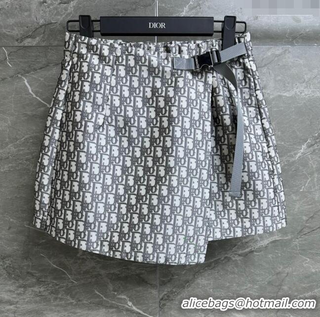 Good Taste Dior Skort in Grey Dior Oblique Motif D032722 2024