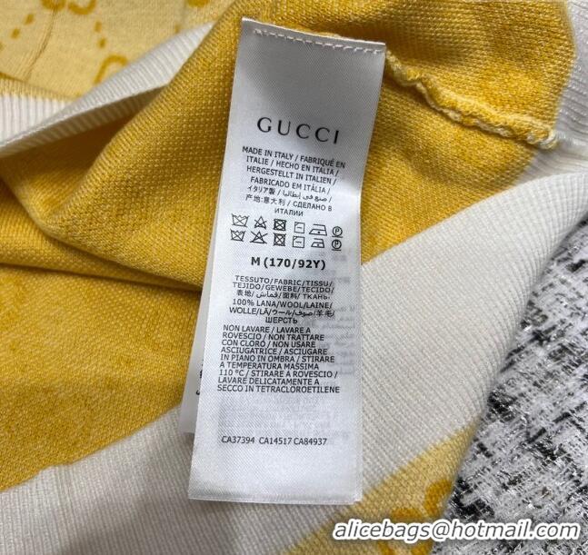 Buy Fashionable Gucci Wool Dress G032724 Yellow 2024