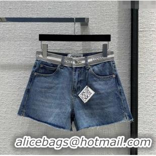 Promotional Loewe Denim Shorts L032725 Blue 2024