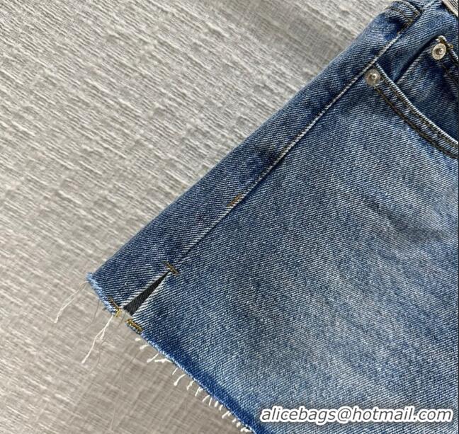 Promotional Loewe Denim Shorts L032725 Blue 2024