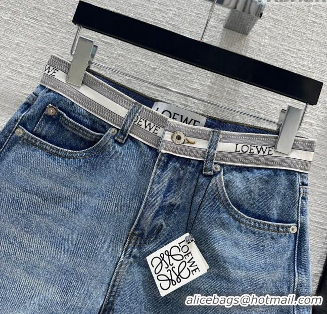 Promotional Loewe Denim Shorts L032725 Blue 2024