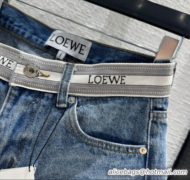 Promotional Loewe Denim Shorts L032725 Blue 2024