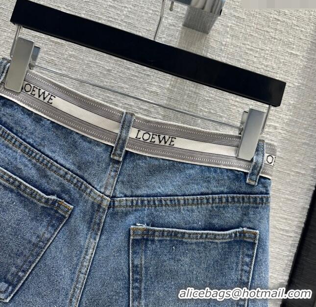 Promotional Loewe Denim Shorts L032725 Blue 2024