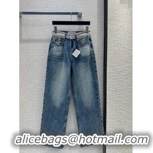 Top Quality Loewe Denim Jeans L032726 Blue 2024