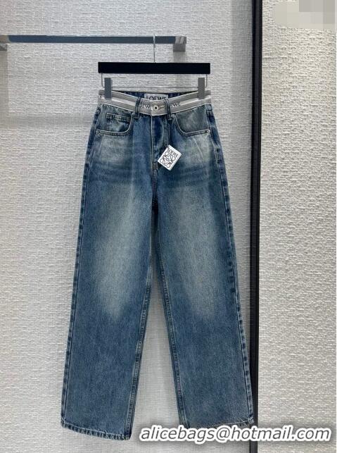 Top Quality Loewe Denim Jeans L032726 Blue 2024