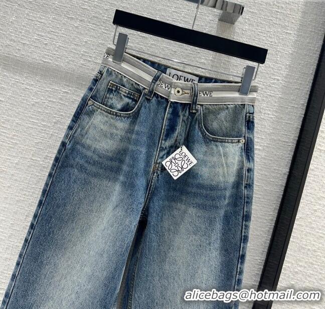 Top Quality Loewe Denim Jeans L032726 Blue 2024