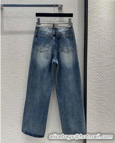 Top Quality Loewe Denim Jeans L032726 Blue 2024