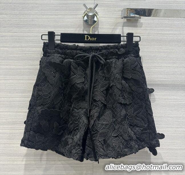 Affordable Price Dior Butterfly Jacket and Shorts D032728 Black 2024