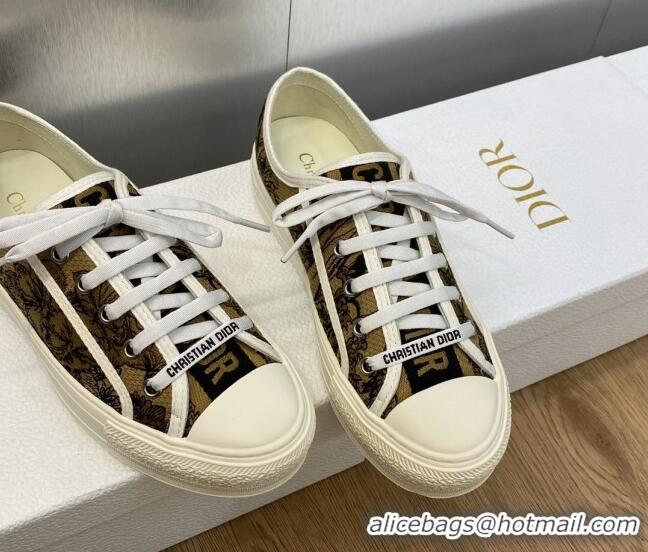 Top Design Dior Walk'n'DiorSneakers in Embroidered Cotton Beige 226003