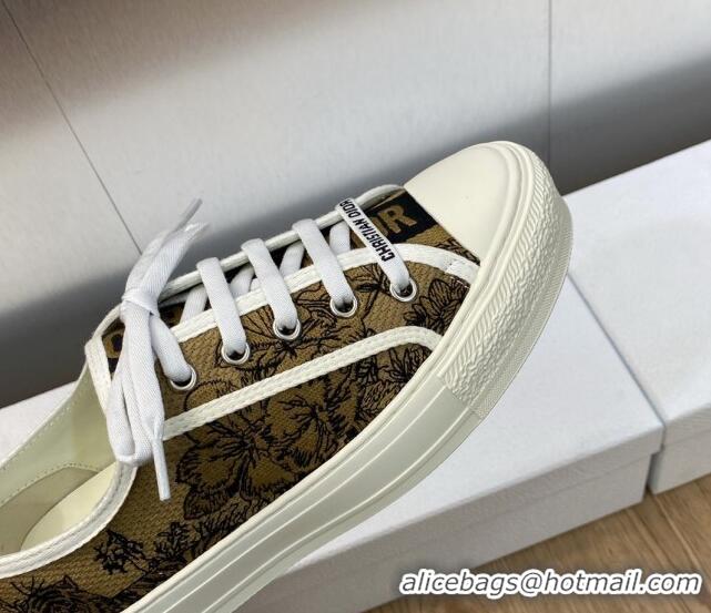 Top Design Dior Walk'n'DiorSneakers in Embroidered Cotton Beige 226003