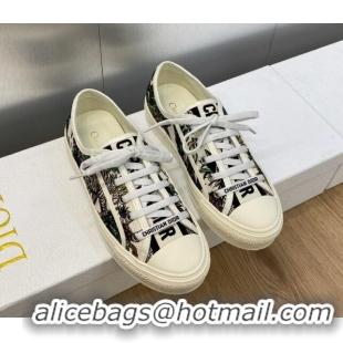 Good Quality Dior Walk'n'Dior Sneakers in Tiger Embroidered Cotton 226005