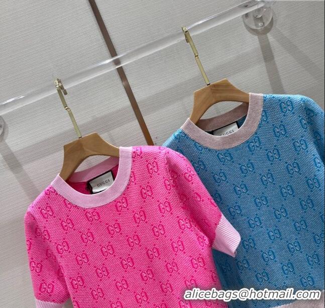 ​Low Price Gucci GG Wool Short-sleeved Sweater CH032735 2024