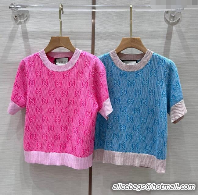 ​Low Price Gucci GG Wool Short-sleeved Sweater CH032735 2024