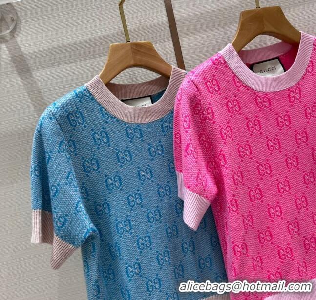 ​Low Price Gucci GG Wool Short-sleeved Sweater CH032735 2024