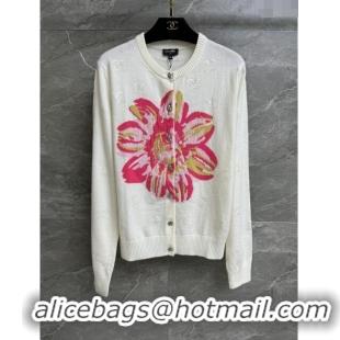 Famous Brand Chanel Cashmere Cardigan CH032732 Beige 2024