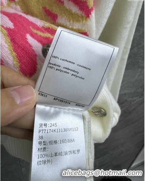 Famous Brand Chanel Cashmere Cardigan CH032732 Beige 2024