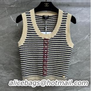 ​Famous Brand Chanel Knit Vest CH032813 Beige 2024