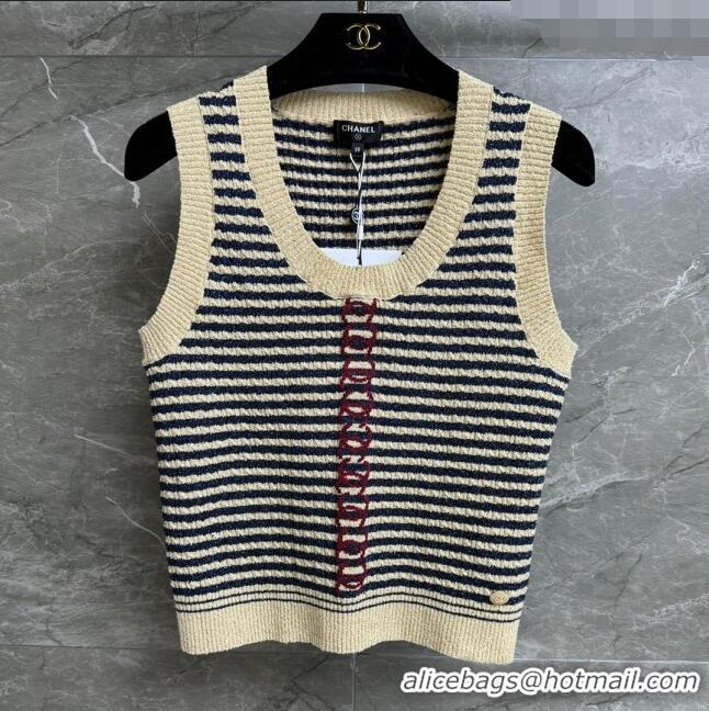 ​Famous Brand Chanel Knit Vest CH032813 Beige 2024