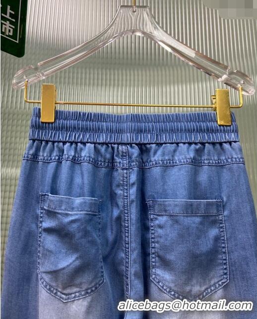 Reasonable Price Prada Denim Pants P032739 Blue 2024