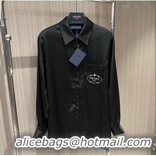 ​Top Grade Prada Shirt P032741 Black 2024