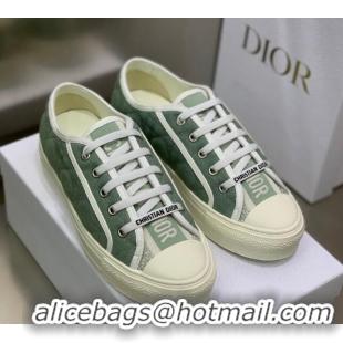 Good Product Dior Walk'n'Dior Sneakers in Cannage Cotton Green 226014