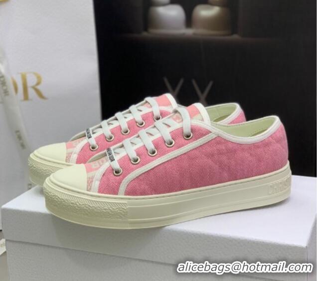 Top Design Dior Walk'n'Dior Sneakers in Cannage Cotton Pink 226015