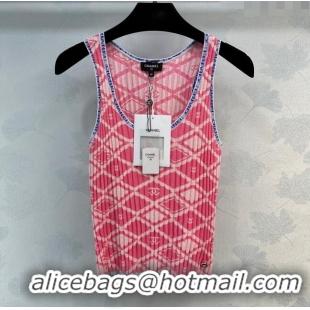 ​Traditional Specials Chanel Knit Vest CH032821 Pink 2024