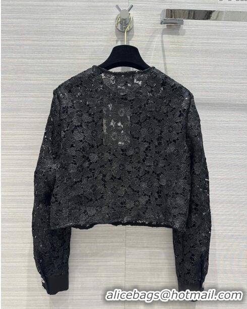 Promotional Chanel Lace Cardigan and Skirt CH032826 Black 2024