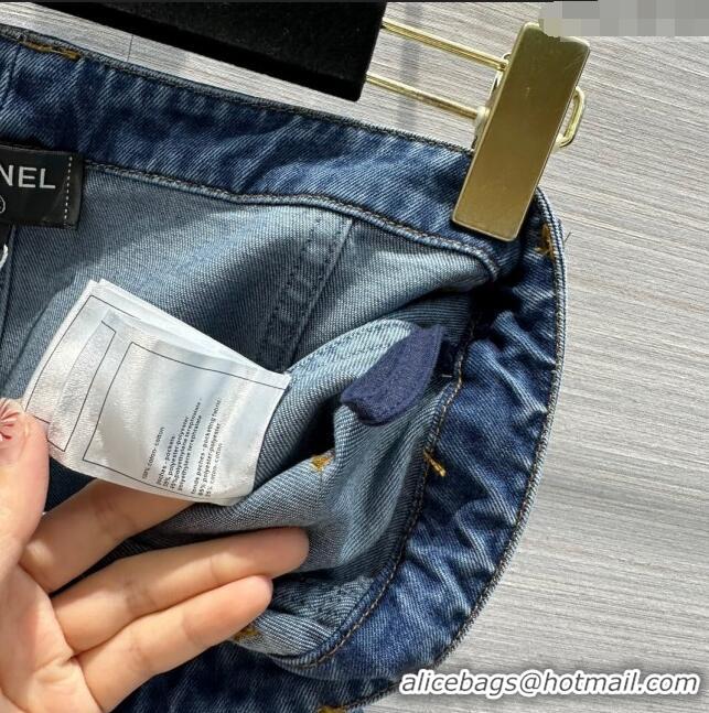 Famous Brand Chanel Denim Skirt CH032833 Blue 2024