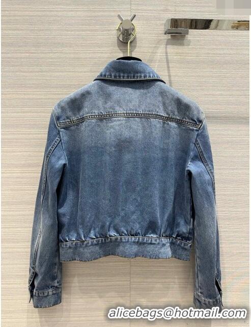 Top Quality Chanel Denim Jacket CH032832 Blue 2024