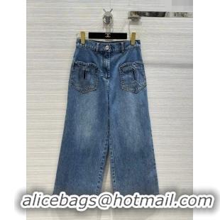 Super Quality Chanel Denim Jeans CH032835 Blue 2024