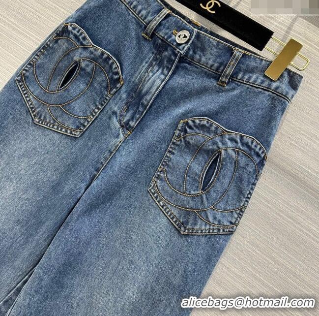 Super Quality Chanel Denim Jeans CH032835 Blue 2024