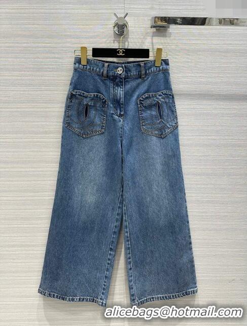 Super Quality Chanel Denim Jeans CH032835 Blue 2024