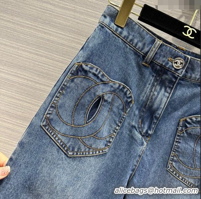 Super Quality Chanel Denim Jeans CH032835 Blue 2024