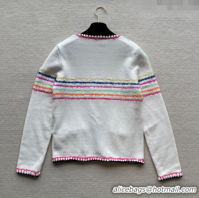 ​Reasonable Price Chanel Knit Cardigan CH032901 White 2024