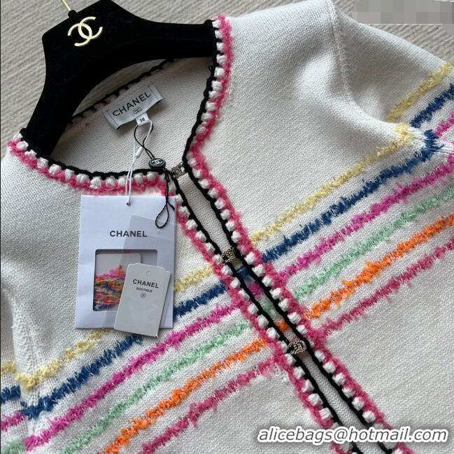 ​Reasonable Price Chanel Knit Cardigan CH032901 White 2024